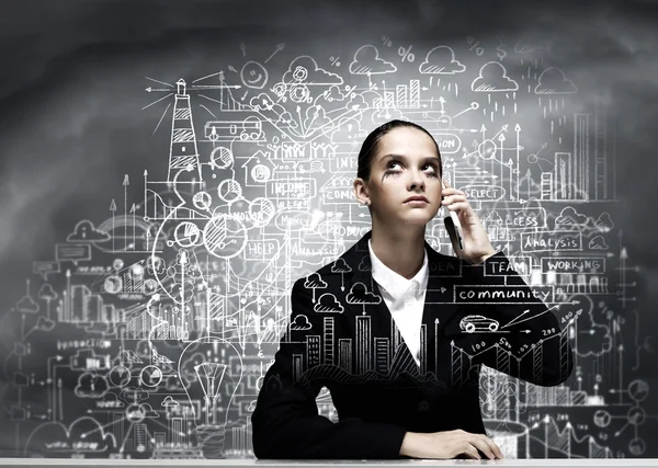 Upset businesswoman — Stock Photo, Image