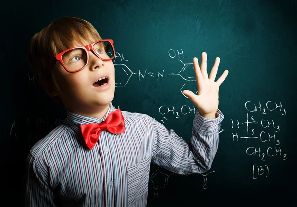 Smart schoolboy — Stock Photo, Image