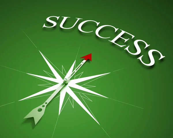 Kompas van succes — Stockfoto