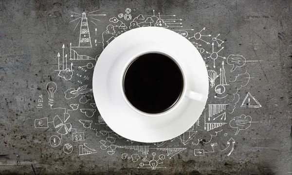É hora do café. — Fotografia de Stock