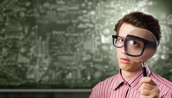 Young botanist — Stock Photo, Image