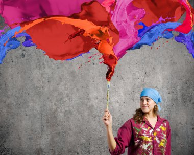kadın ressam