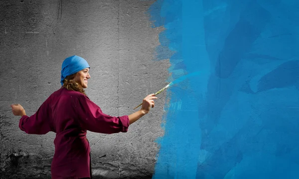 Woman painter — Stock Photo, Image