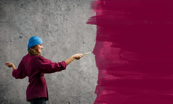 Woman painter — Stock Photo, Image