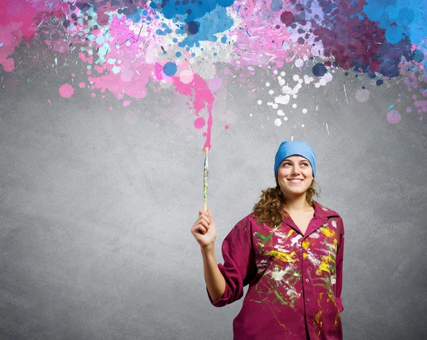 Woman painter — Stock Photo, Image