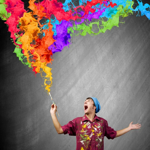 Man painter — Stock Photo, Image