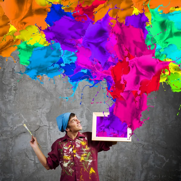 Man painter — Stock Photo, Image