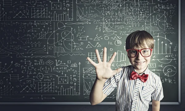 Smart schoolboy — Stock Photo, Image