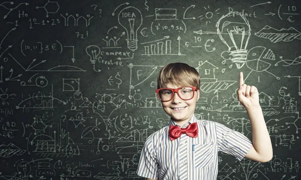 Smart schoolboy — Stock Photo, Image