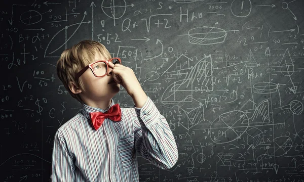 Smart schoolboy — Stock Photo, Image