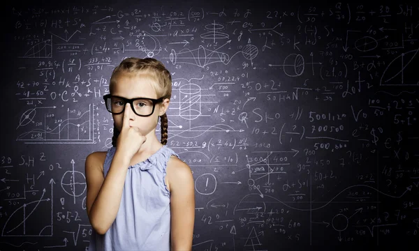 Smart schoolgirl — Stock Photo, Image