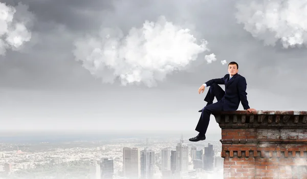 Businessman on top — Stock Photo, Image