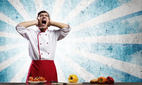 Cocinar en la cocina — Foto de Stock