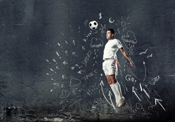 Jogo de futebol — Fotografia de Stock