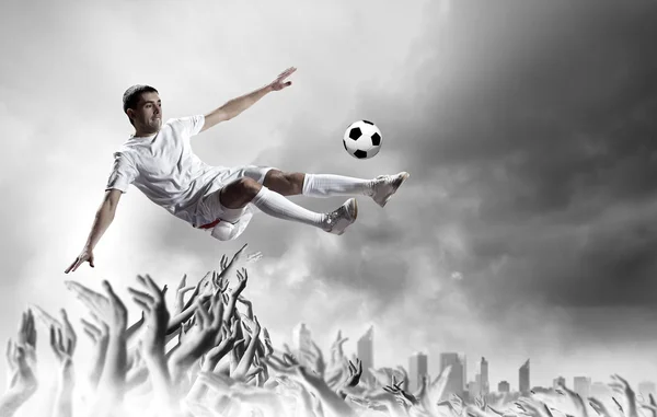 Fotbollsfans — Stockfoto