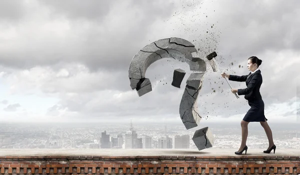 Empresária determinada — Fotografia de Stock