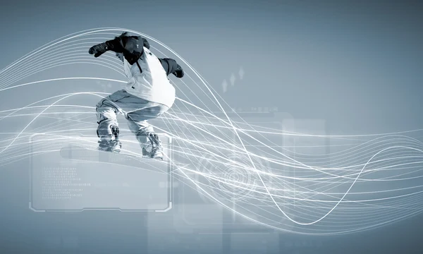 Snowboard digitale — Foto Stock