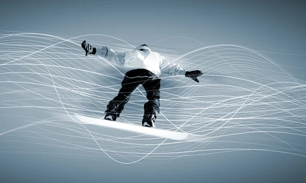 Snowboard digital — Foto de Stock