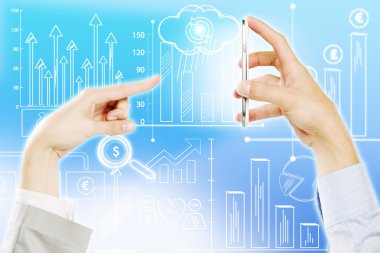 cep telefonu kullaranarak eller