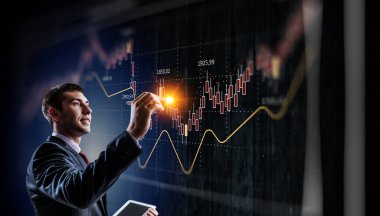 İş grafiği ve ticaret monitörü