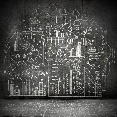 arka plan iş çizimler ile