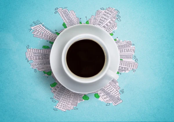 Kahve robot resim arka plan — Stok fotoğraf