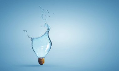 Ampul üzerinden su sıçrama