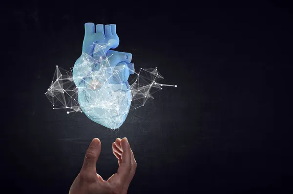 Innovativ medicin. Hjärtsymbol — Stockfoto