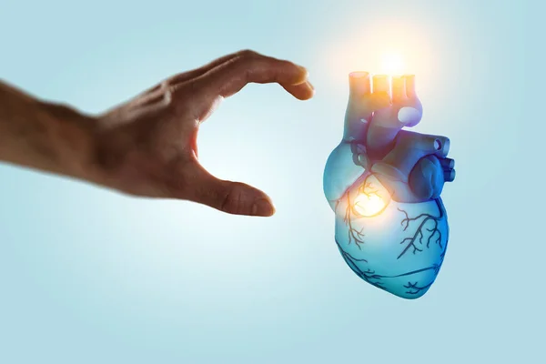 Concetto di medicina innovativa. Simbolo cuore — Foto Stock