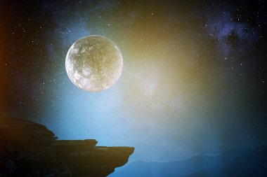 Uzayın görüntüsü. - Evet. Karışık ortam