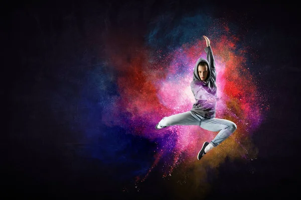 Ballerina moderna in azione — Foto Stock