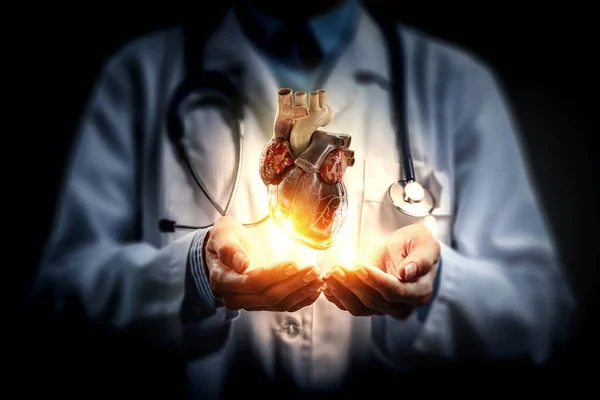 Moderate Medizin. Kardiologie. Gemischte Medien — Stockfoto