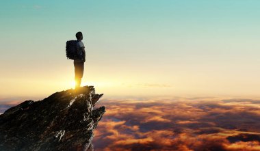 Genç gezgin dünya konseptini keşfediyor.