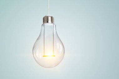 Yeniliğin sembolü olarak ampul resmi