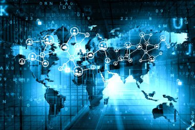 Sosyal Web Ağı Arkaplan Resmi