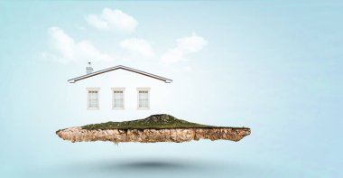 Emlak konsepti. Karışık ortam