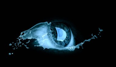 İnsan gözünün makro görüntüsü