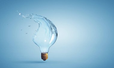 Ampul üzerinden su sıçrama