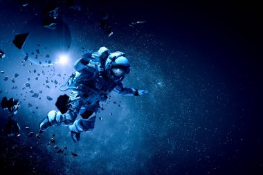 Astronot ve uzay keşfi teması.