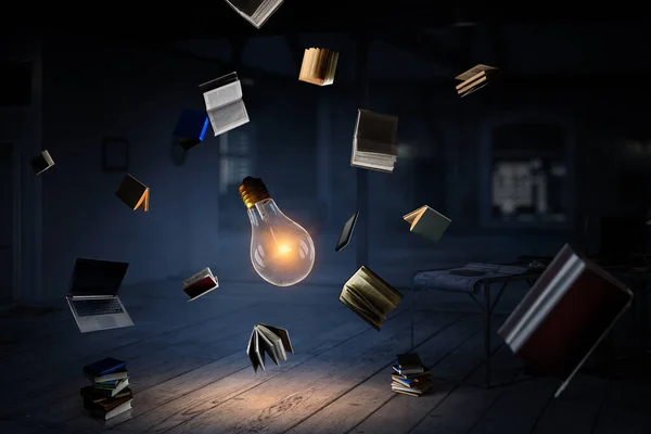 Il concetto del mondo dei libri. Mezzi misti — Foto Stock