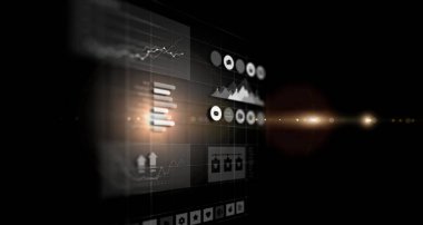 İş grafiği ve ticaret monitörü