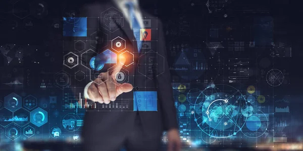 İş ve yenilik kavramı. Karışık ortam