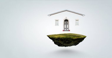 Emlak konsepti. Karışık ortam