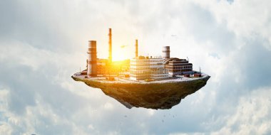 Tütsülenmiş endüstriyel enerji santrali