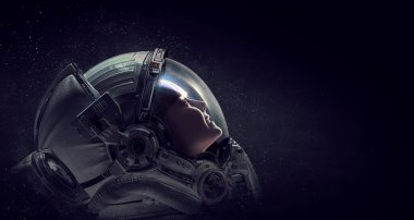 Astronot ve uzay keşfi teması.