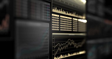 İş grafiği ve ticaret monitörü