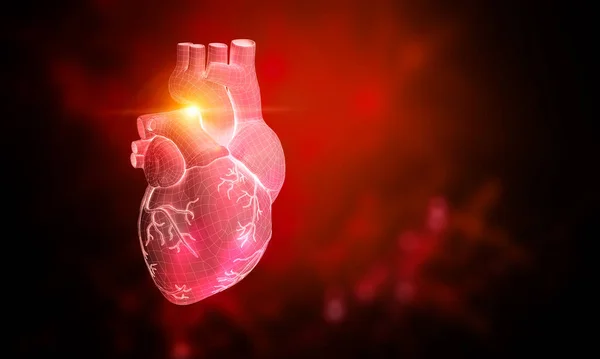 Innovative medicine concept. Heart symbol — Stock Photo, Image