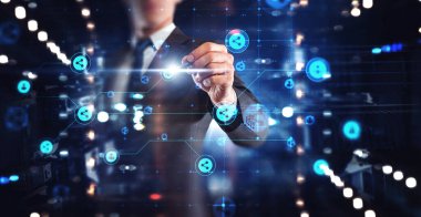 Yenilikçi teknoloji imajı. Karışık ortam