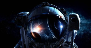 Astronot ve uzay keşfi teması.
