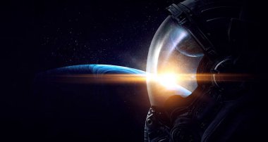 Astronot ve uzay keşfi teması.